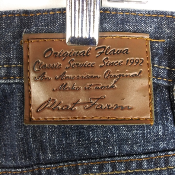 Vintage Phat Farm Jeans Men's Size 42 x 32 Embroidered Baggy Hip Hop Grunge - Picture 12 of 12